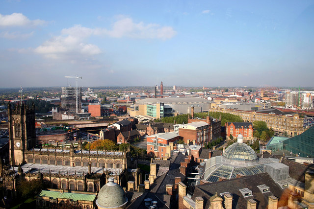 Manchester city skyline